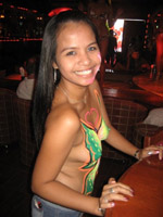 Sexy amateur Filipina Asian dancer at Tropix Club, Angeles City.